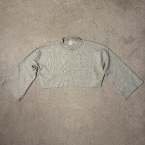 Light Grey Cropped Sweater